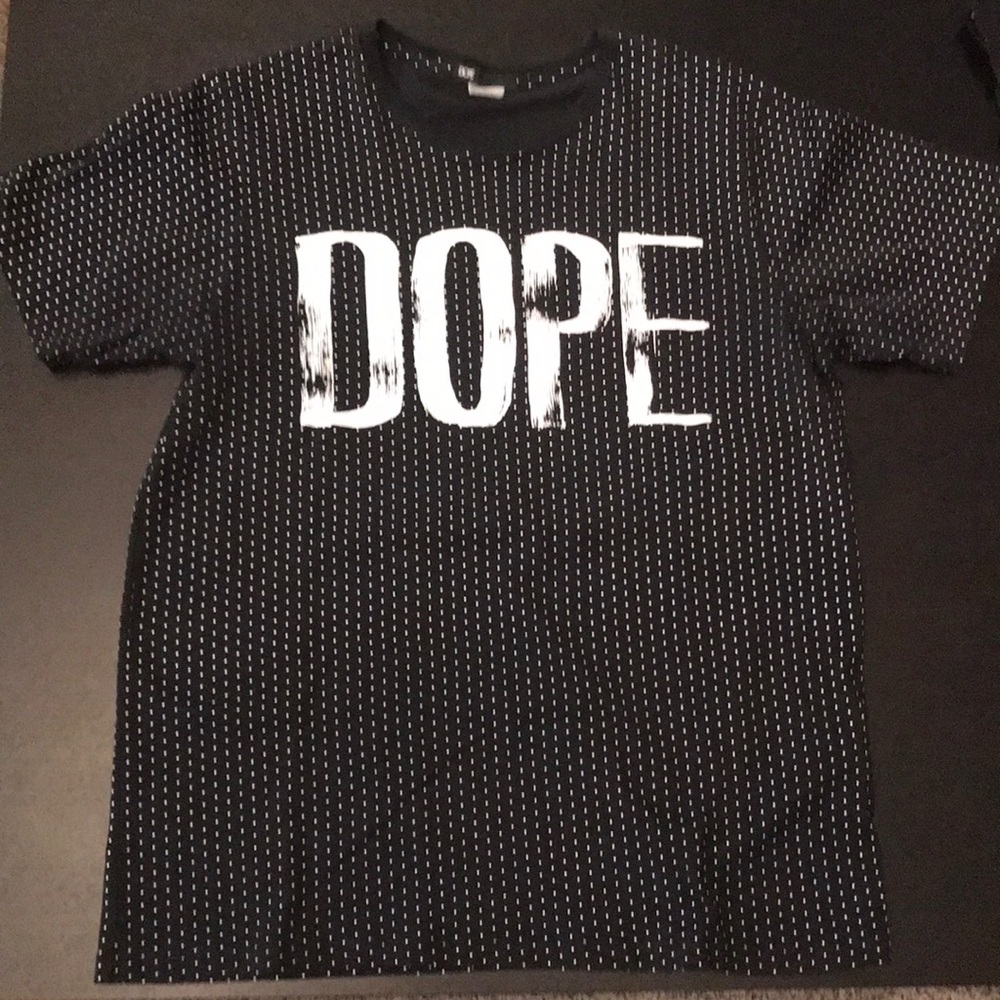 Men’s XL DOPE Tee black with dots